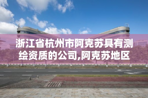 浙江省杭州市阿克苏具有测绘资质的公司,阿克苏地区测绘公司。