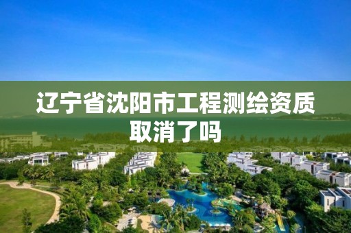 辽宁省沈阳市工程测绘资质取消了吗