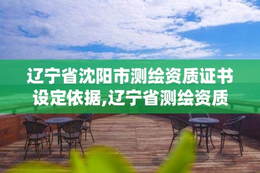 辽宁省沈阳市测绘资质证书设定依据,辽宁省测绘资质管理信息系统。