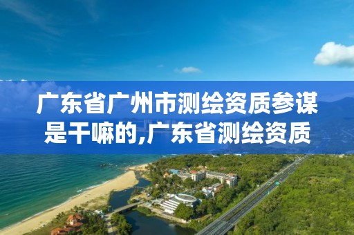 广东省广州市测绘资质参谋是干嘛的,广东省测绘资质管理系统。