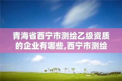 青海省西宁市测绘乙级资质的企业有哪些,西宁市测绘公司。