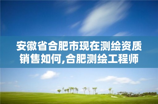 安徽省合肥市现在测绘资质销售如何,合肥测绘工程师。