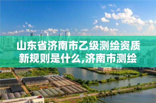 山东省济南市乙级测绘资质新规则是什么,济南市测绘收费标准。