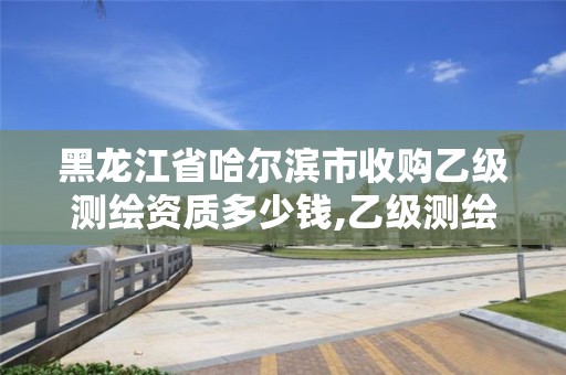 黑龙江省哈尔滨市收购乙级测绘资质多少钱,乙级测绘公司。