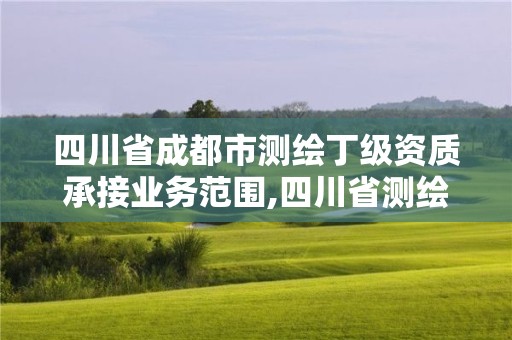 四川省成都市测绘丁级资质承接业务范围,四川省测绘乙级资质条件。