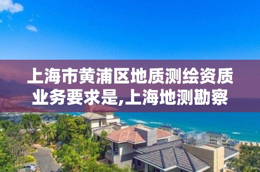 上海市黄浦区地质测绘资质业务要求是,上海地测勘察工程有限公司怎么样。