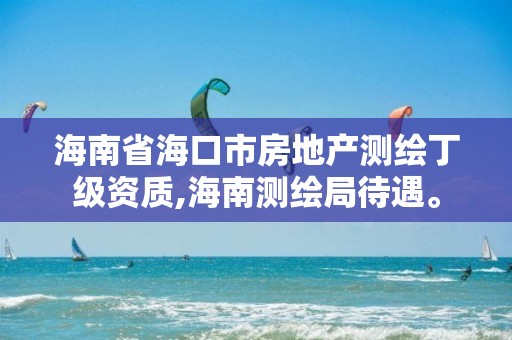 海南省海口市房地产测绘丁级资质,海南测绘局待遇。