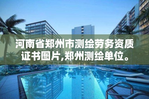 河南省郑州市测绘劳务资质证书图片,郑州测绘单位。