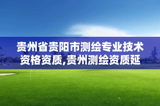 贵州省贵阳市测绘专业技术资格资质,贵州测绘资质延期公告。