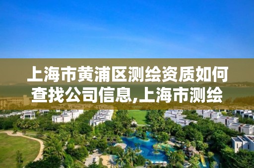 上海市黄浦区测绘资质如何查找公司信息,上海市测绘资质单位名单。