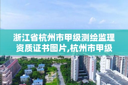 浙江省杭州市甲级测绘监理资质证书图片,杭州市甲级测绘公司。