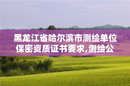 黑龙江省哈尔滨市测绘单位保密资质证书要求,测绘公司保密资质。