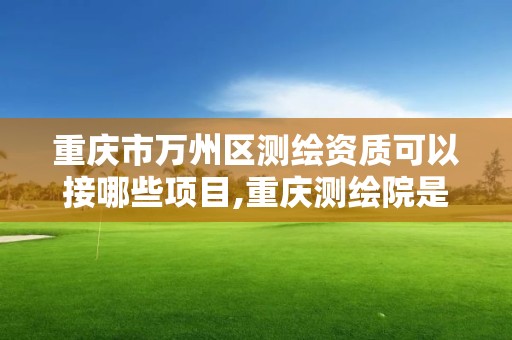 重庆市万州区测绘资质可以接哪些项目,重庆测绘院是什么单位。