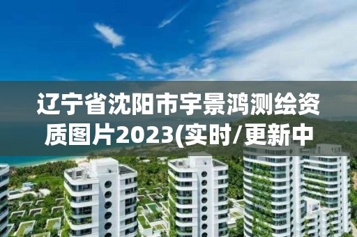 辽宁省沈阳市宇景鸿测绘资质图片2023(实时/更新中)