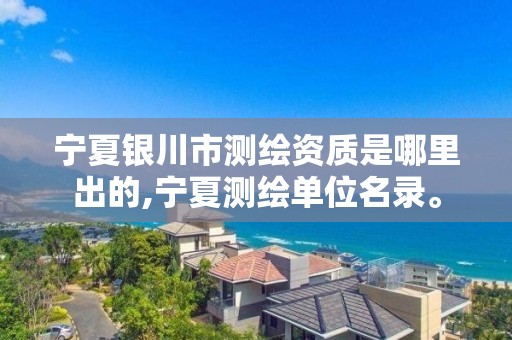 宁夏银川市测绘资质是哪里出的,宁夏测绘单位名录。