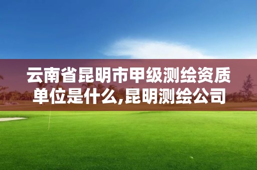 云南省昆明市甲级测绘资质单位是什么,昆明测绘公司名单。