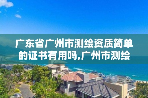 广东省广州市测绘资质简单的证书有用吗,广州市测绘公司。