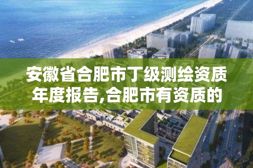 安徽省合肥市丁级测绘资质年度报告,合肥市有资质的测绘公司。