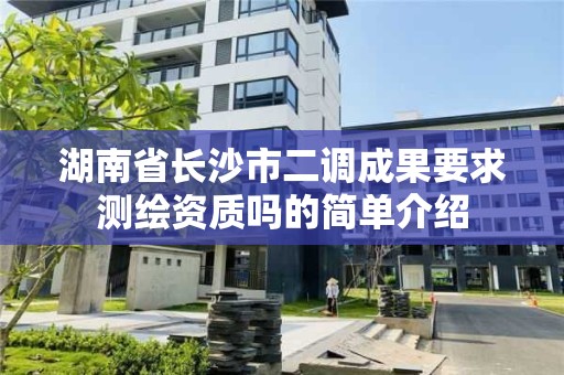 湖南省长沙市二调成果要求测绘资质吗的简单介绍