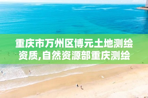 重庆市万州区博元土地测绘资质,自然资源部重庆测绘院简介。