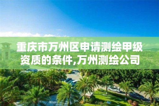 重庆市万州区申请测绘甲级资质的条件,万州测绘公司招聘。