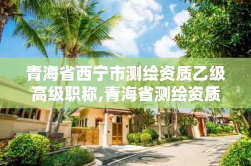 青海省西宁市测绘资质乙级高级职称,青海省测绘资质延期公告。