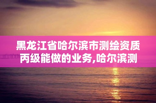 黑龙江省哈尔滨市测绘资质丙级能做的业务,哈尔滨测绘局是干什么的。