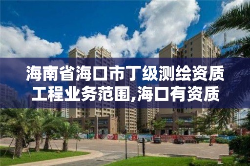 海南省海口市丁级测绘资质工程业务范围,海口有资质的测绘公司。