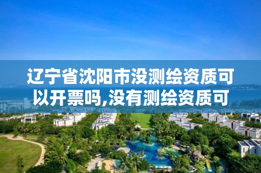 辽宁省沈阳市没测绘资质可以开票吗,没有测绘资质可以开测绘发票吗。