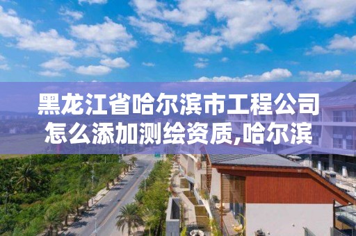 黑龙江省哈尔滨市工程公司怎么添加测绘资质,哈尔滨测绘局招聘信息。