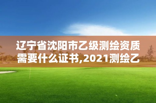 辽宁省沈阳市乙级测绘资质需要什么证书,2021测绘乙级资质要求。