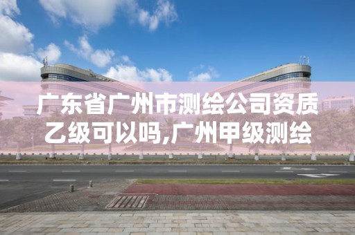 广东省广州市测绘公司资质乙级可以吗,广州甲级测绘公司。