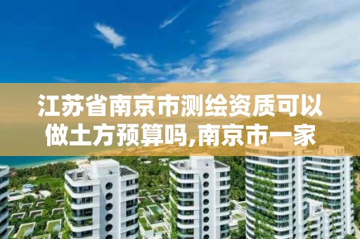 江苏省南京市测绘资质可以做土方预算吗,南京市一家测绘资质单位要使用。