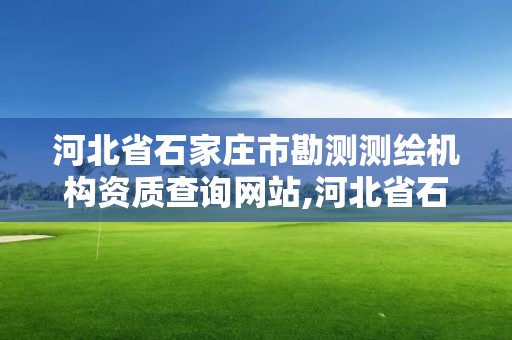 河北省石家庄市勘测测绘机构资质查询网站,河北省石家庄市勘测测绘机构资质查询网站官网。