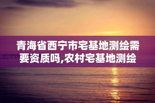 青海省西宁市宅基地测绘需要资质吗,农村宅基地测绘收费多少钱吗。