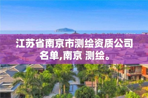 江苏省南京市测绘资质公司名单,南京 测绘。