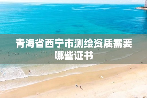 青海省西宁市测绘资质需要哪些证书