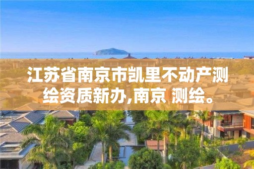 江苏省南京市凯里不动产测绘资质新办,南京 测绘。