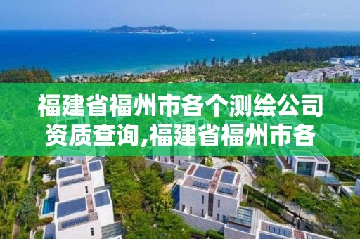 福建省福州市各个测绘公司资质查询,福建省福州市各个测绘公司资质查询表。