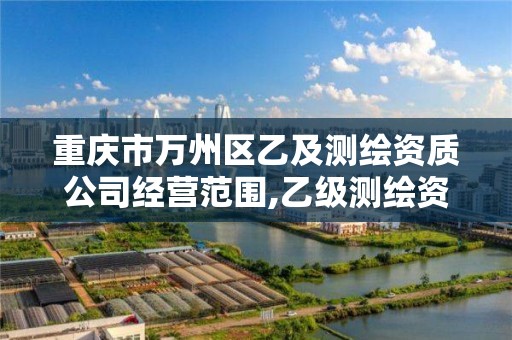 重庆市万州区乙及测绘资质公司经营范围,乙级测绘资质。