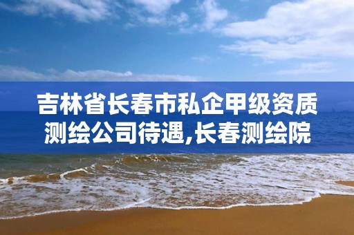 吉林省长春市私企甲级资质测绘公司待遇,长春测绘院事业编。