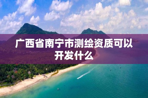 广西省南宁市测绘资质可以开发什么