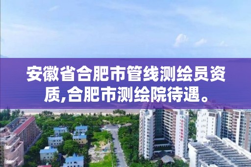 安徽省合肥市管线测绘员资质,合肥市测绘院待遇。