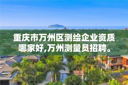 重庆市万州区测绘企业资质哪家好,万州测量员招聘。