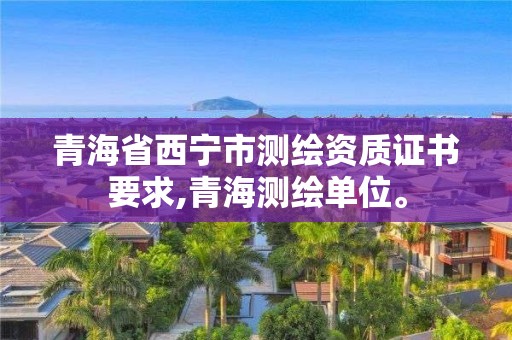 青海省西宁市测绘资质证书要求,青海测绘单位。