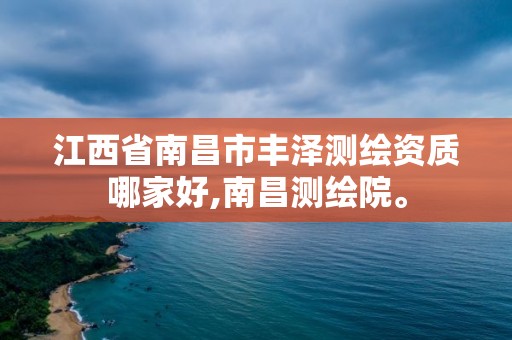 江西省南昌市丰泽测绘资质哪家好,南昌测绘院。