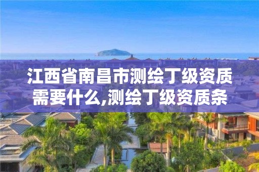 江西省南昌市测绘丁级资质需要什么,测绘丁级资质条件。