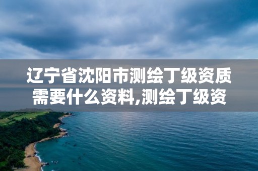 辽宁省沈阳市测绘丁级资质需要什么资料,测绘丁级资质申报条件。