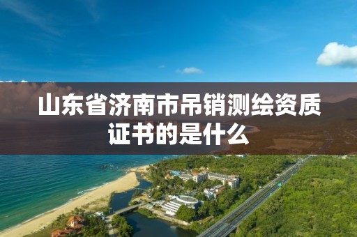 山东省济南市吊销测绘资质证书的是什么