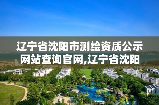 辽宁省沈阳市测绘资质公示网站查询官网,辽宁省沈阳市测绘资质公示网站查询官网下载。